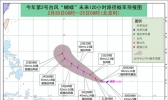 台风“蝴蝶”向西偏北方向移动 未来对我国海区无影响