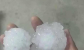 山东冰雹有多大？拳头大冰雹现场图你见过吗？
