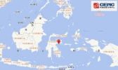 印尼苏拉威附近海域发生6.9级地震 目前没有引发海啸预警