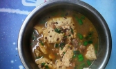 青蒜肉末豆花的做法