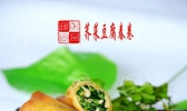 荠菜豆腐春卷的做法