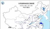 暴雨蓝色预警：江苏上海等8省市区有大雨或暴雨