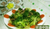 平菇炒西兰花的做法