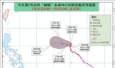 台风“蝴蝶”强度继续维持 未来对我国无影响