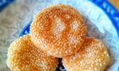 玉米粥芝麻煎饼的做法