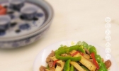 青椒炒茶干的做法