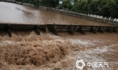 渭源局地出现暴雨 渭河上涨