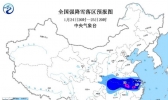暴雪黄色预警继续发布 鄂苏皖等多地有大雪局地暴雪
