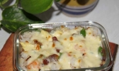 鲜虾培根焗饭的做法