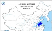 暴雪黄色预警：山东江苏安徽等部分地区有暴雪