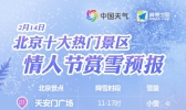 北京十大景区赏雪预报出炉 出行避开这些拥堵路段