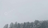 哈密山区九月飞雪 气温降至零度以下