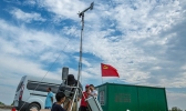 巢湖沿线架起自动气象站