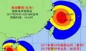 海浪I级警报：东海南部将出现8到12米的狂浪到狂涛区