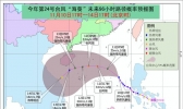 台风蓝色预警：受“海葵”影响 南海等海域阵风9-10级