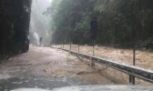 受暴雨天气影响 广西河池多条路段发生塌方